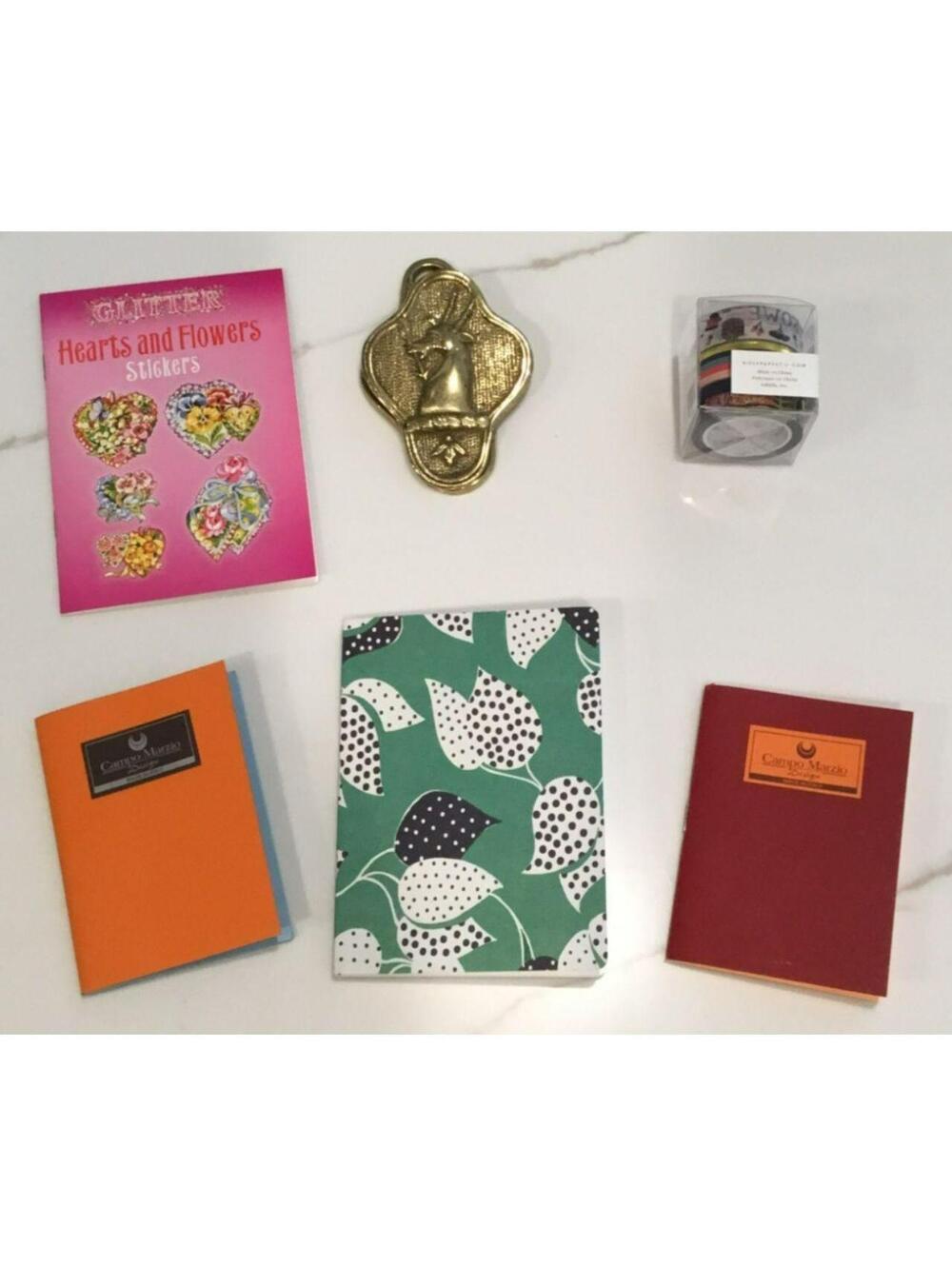 Cottage Core Pocket Journal Mixed Lot - Refills, Stickers, Washi & Clip